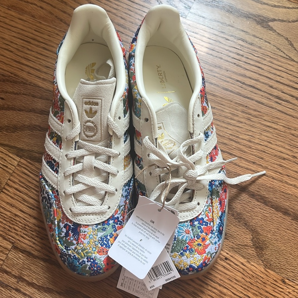 New liberty of London adidas gazelle shoes - Picture 10 of 12